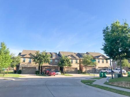 New established neighborhood houess in suburban Dallas, Texas