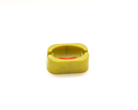 One plastic mound for carp fishing bait holder tool isolated on white background. Croch fishing tackle accessories.の写真素材