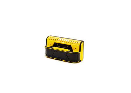 Side view stud finder 9 precision sensors precision spacing LEDs indicators, live voltage detector...