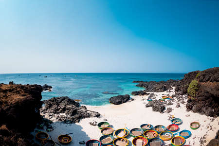 Beautiful beach on the island of Lanzarote, Canary Islands, Spain