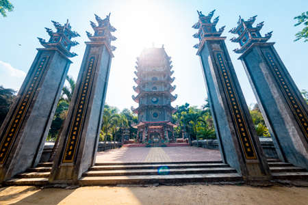 Ancient pagoda in Nong Nooch park, Pattaya, Thailandの写真素材