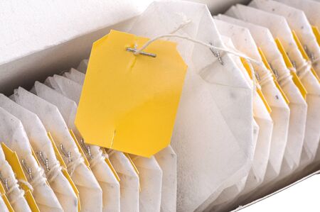 Tea bag in the package close upの写真素材