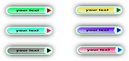 Color buttons with space for your textのイラスト素材