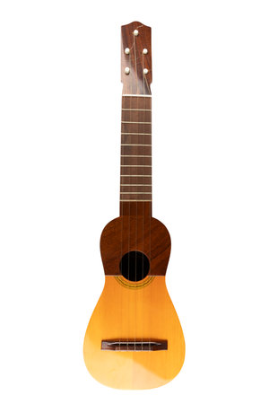 Traditional canary instrument, timple, isolated on white background cutoutの写真素材