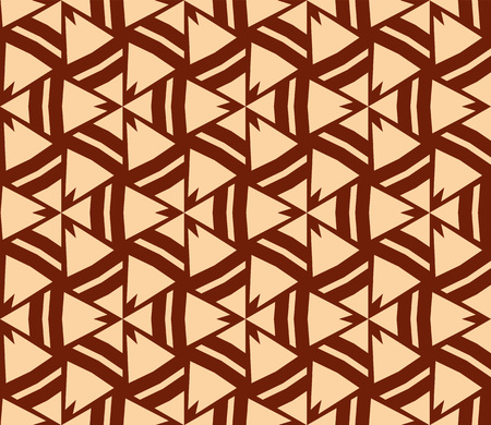 Seamless modern vector illustration with geometric ornament.のイラスト素材