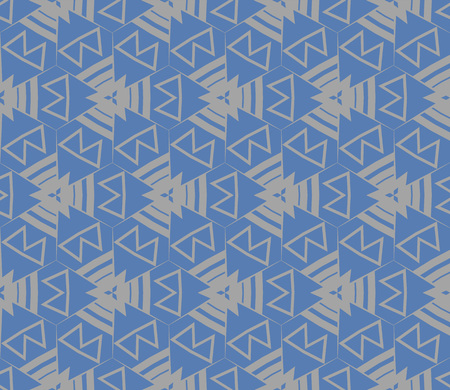 Decorative seamless geometric pattern. Vector illustration.のイラスト素材