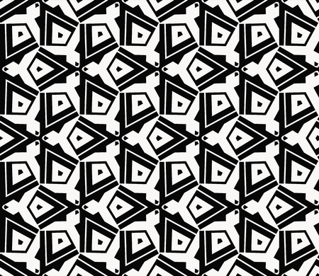 Abstract repeat backdrop. Design for prints, textile, decor, fabric. Vector monochrome seamless patternのイラスト素材