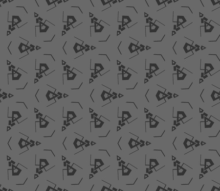 Abstract repeat backdrop. Design for prints, textile, decor, fabric. Vector monochrome seamless patternのイラスト素材