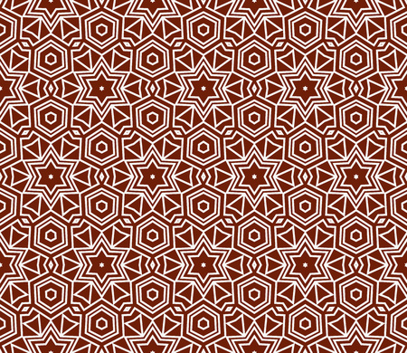 Decorative seamless geometric pattern. Vector illustration.のイラスト素材