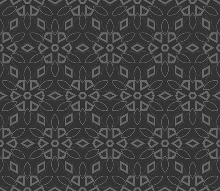 Modern stylish texture. Repeating abstract background with chaotic strokes. Vector monochrome seamless patternのイラスト素材