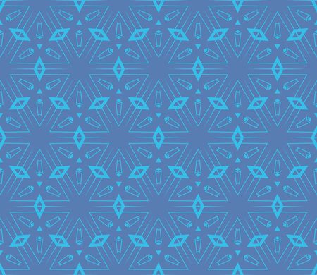 Modern geometric ornament. Seamless vector illustration for design.のイラスト素材