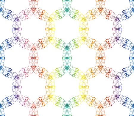 Vector abstract background.Decorative wallpaper design in shape.Design for decor, prints, textile, furniture, cloth, digital. Stylish geometric backgroundのイラスト素材