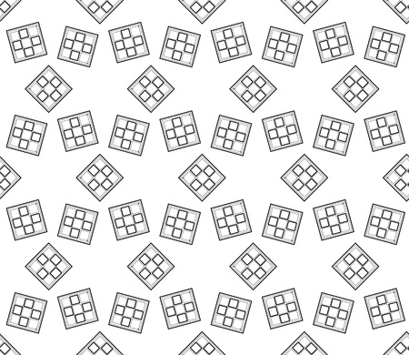 Vector geometric seamless pattern. Simple regular background.Vector monochrome seamless pattern....