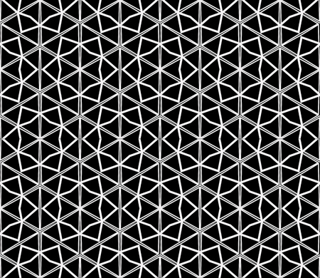 Black and white geometric seamless pattern. Simple regular background.Vector monochrome seamless pattern. Abstract repeat backdrop. Design for decor, prints, textile, furniture, cloth, digitalのイラスト素材