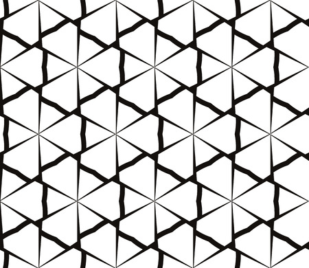 Black and white geometric seamless pattern. Simple regular background.Vector monochrome seamless pattern. Abstract repeat backdrop. Design for decor, prints, textile, furniture, cloth, digitalのイラスト素材