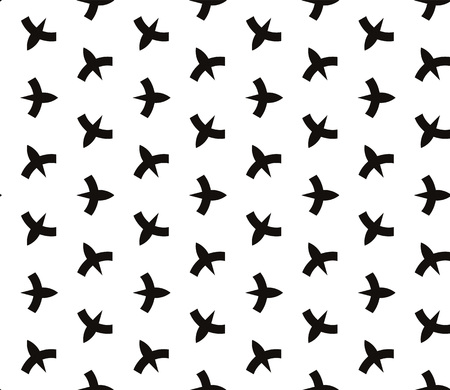 Black and white geometric seamless pattern. Simple regular background.Vector monochrome seamless pattern. Abstract repeat backdrop. Design for decor, prints, textile, furniture, cloth, digitalのイラスト素材