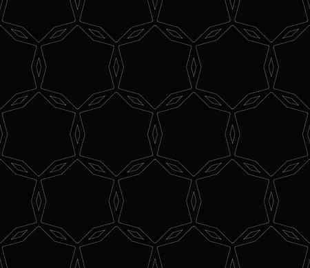 Vector monochrome seamless pattern. Modern geometric seamless pattern, simple black and white ornamental texture. Abstract repeat backdrop. Design for decor, prints, textile, furniture, cloth, digitalのイラスト素材