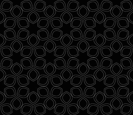 abstract seamless geometries pattern. White in black color. for wallpaper. design page fill. Vector...