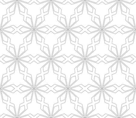 Vector seamless pattern, simple dark geometric triangular texture. Abstract black and white endless background, repeat tiles. Design for prints, textile, decor, fabricのイラスト素材