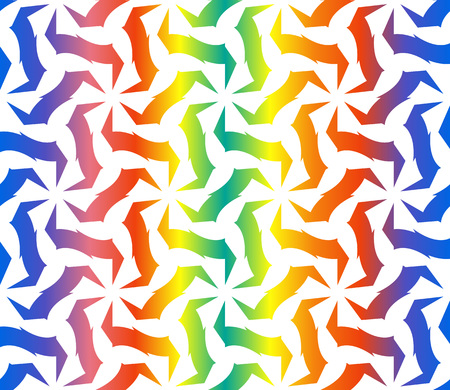 Trendy gradient geometric backdrop with hologram.Vector seamless patternのイラスト素材