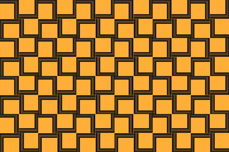 Orange geometric seamless pattern in modern stylish. Abstract background. Vector seamless pattern