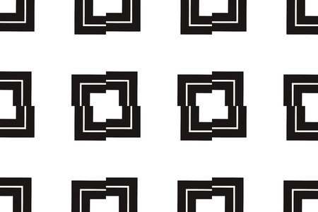 Vector luxury abstract background. Black and white geometric seamless pattern in modern stylish