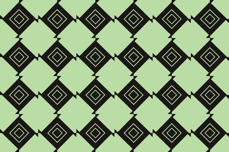 Color design geometric pattern. Seamless vector illustration green color.のイラスト素材