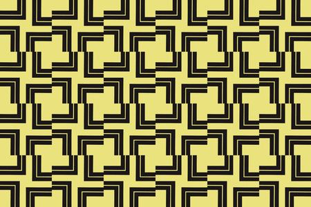Abstract background. Yellow geometric seamless pattern in modern stylish. for wallpapers, web page background, surface textures, Image for advertising booklets, banners. Vector seamless patternのイラスト素材