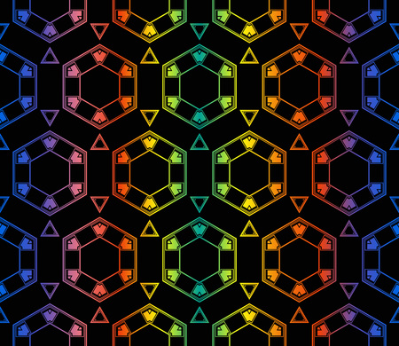 Hologram abstract background. for holiday decoration, holiday packaging Vector seamless patternのイラスト素材