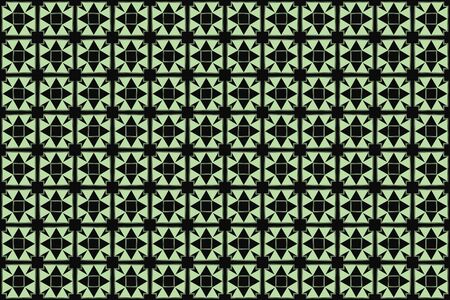 Stylish textile print with geometric ethnic design. Black and white fabric background.Vector...