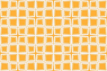 Orange color geometry seamless pattern. Abstract line, shape. For design, interior, wallpaper. Vector illustrationのイラスト素材