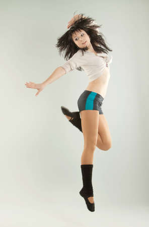 The beautiful girl dancesの写真素材