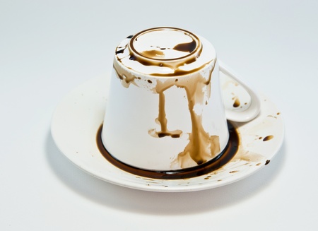 Coffee cup with white background .の写真素材