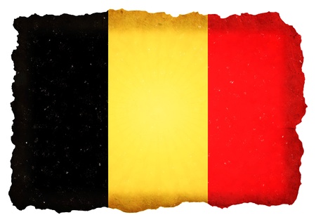 crack style of flag of Belgiumの写真素材