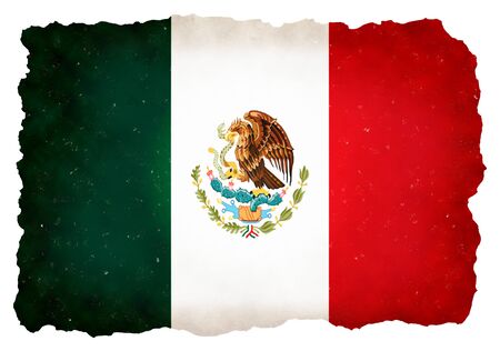 crack style of Flag of Mexicoの写真素材