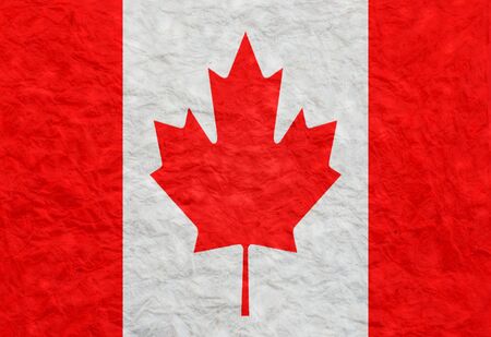 Paper  style flag of Canadaの写真素材