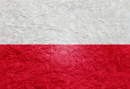 Paper  style flag of Polandの写真素材