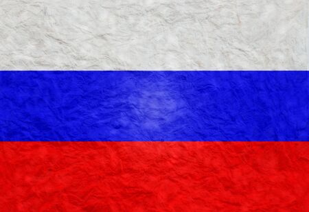 Paper  style flag of Russiaの写真素材