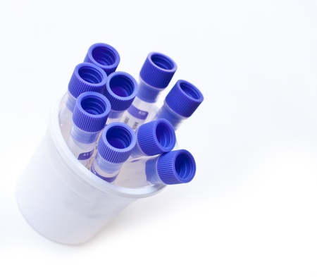 test tubes isolated on white background.