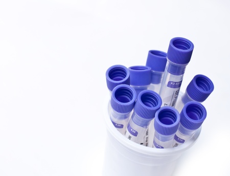test tubes isolated on white background.