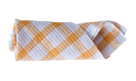 Table napkin  isolated against a white backgroundの写真素材