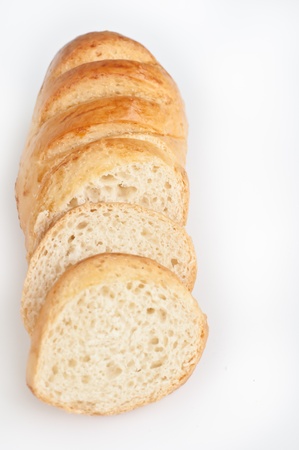 delicious  bread isolated on white background.の写真素材