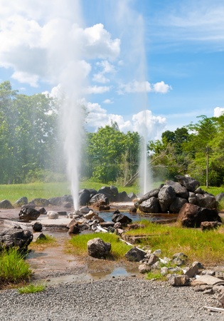 Hot spring  at Sunkumpang,Thailand の写真素材