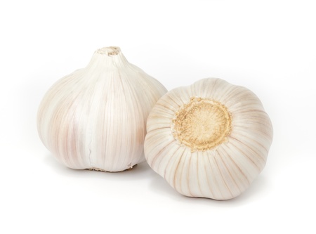 Garlic is Spices in  food  ingredients   An alternative Medicine that helps reduce heart disease の写真素材