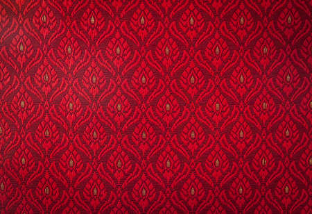 Background of Thai style handmade fabric pattern.の写真素材