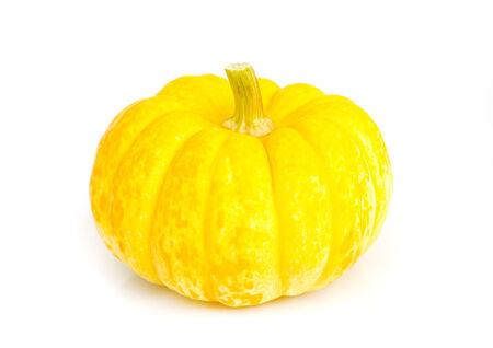 Yellow  Pumkin isolated on a  white background.の写真素材