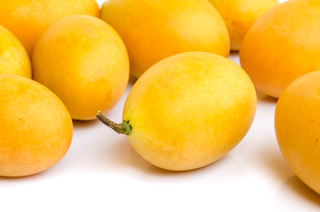 Mayongchid, Maprang ,Marian Plum and Plum Mango ,Exotic Thai Fruit.の写真素材