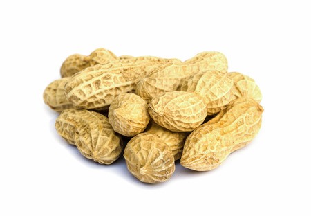 peanut or ground nut ,food Snack  isolated on white background.