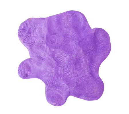 Puple plasticine texture  on white backgroundの写真素材