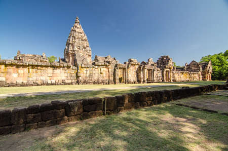 BURIRAM, THAILAND - December 29,2015 :Phanom Rung Historical Park  ,Castle rocks in the Northeastl in Buriram thailand.のeditorial素材